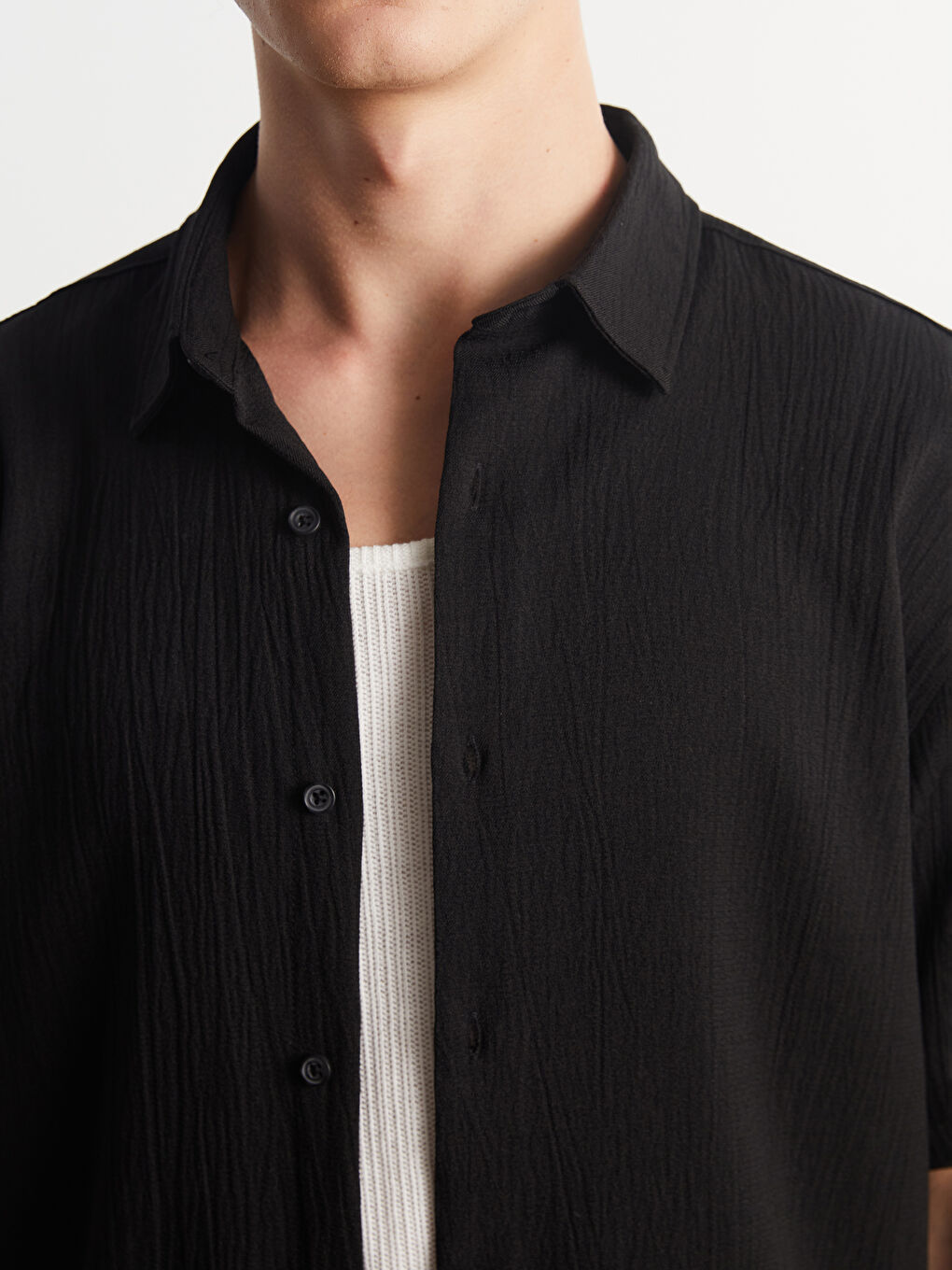 XSIDE Relaxed Fit Short Sleeve Men's Shirt -W52400Z8-RQL