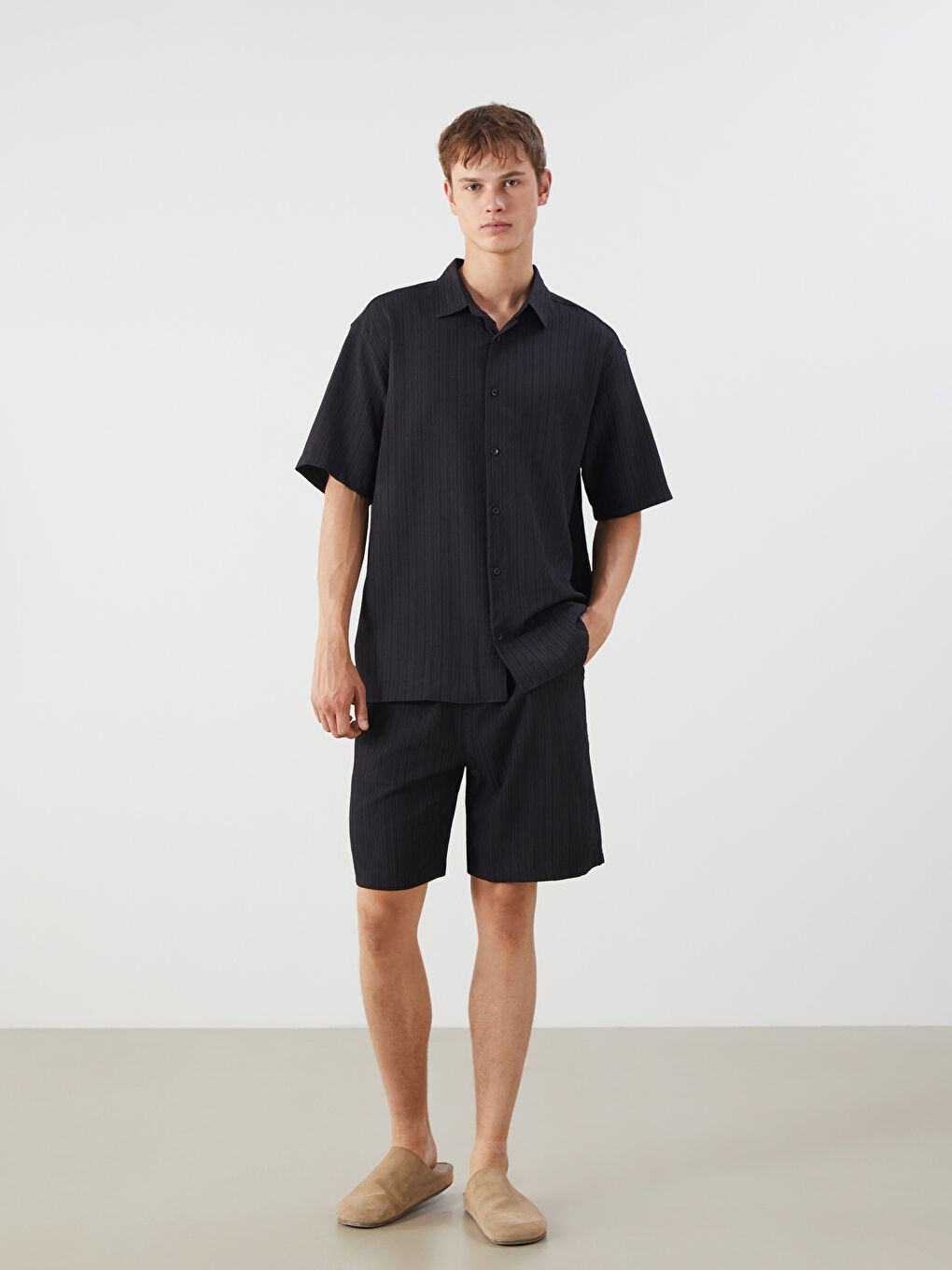 XSIDE Relaxed Fit Short Sleeve Men's Shirt -W52400Z8-RQL