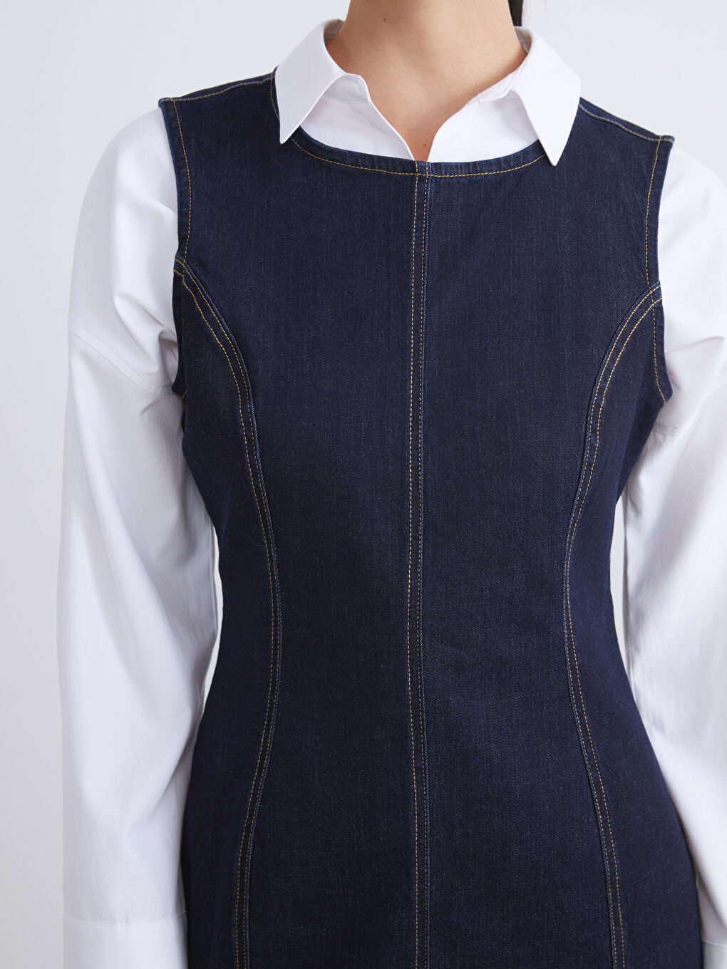Woman INDIGO Denim Dress-2