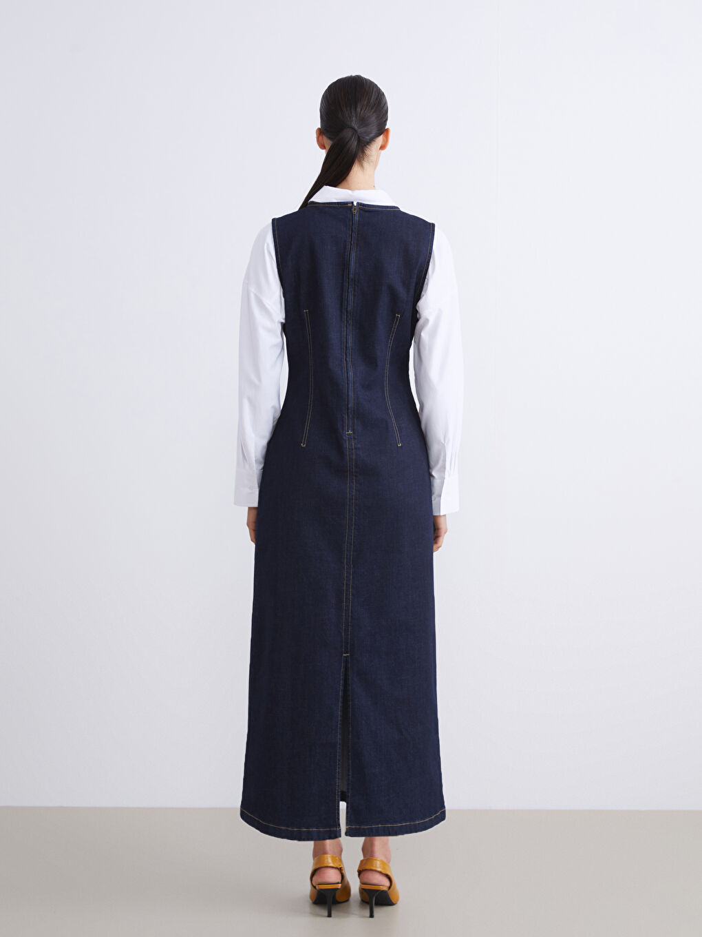 Woman INDIGO Denim Dress-3