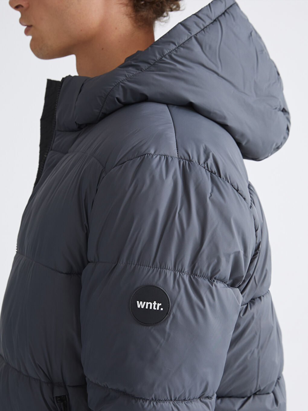 Standard Fit Hooded Men's Puffer Coat-2