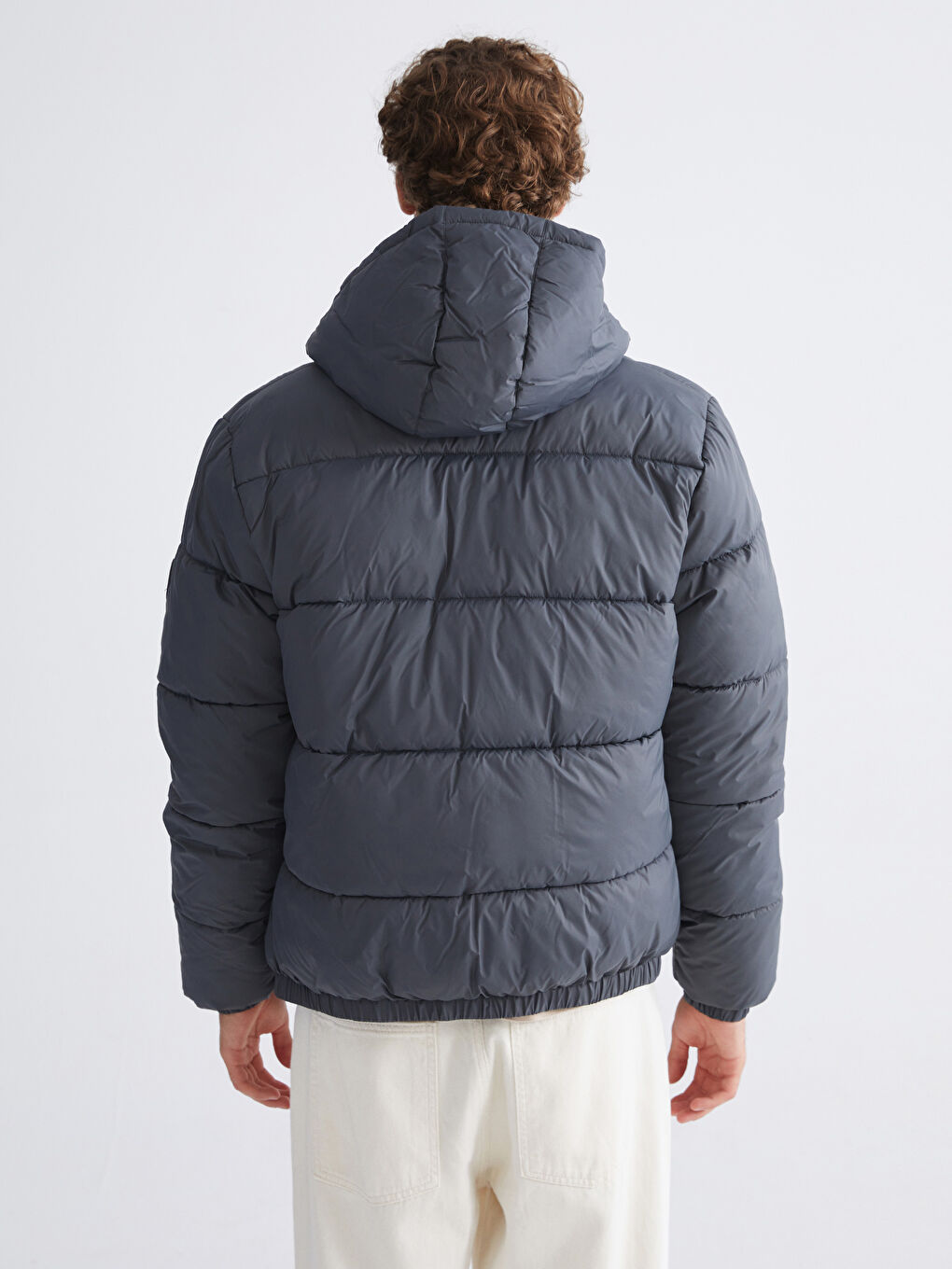 Standard Fit Hooded Men's Puffer Coat-4