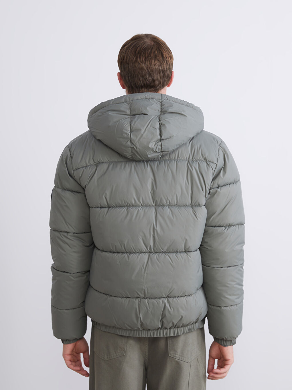 Standard Fit Hooded Men's Puffer Coat-4