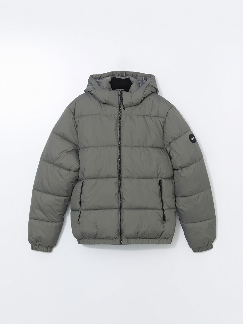 Standard Fit Hooded Men's Puffer Coat-5