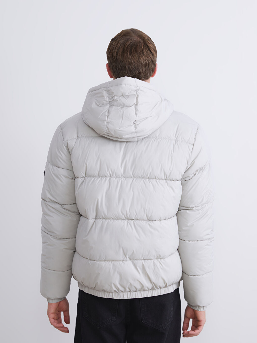 Standard Fit Hooded Men's Puffer Coat-4