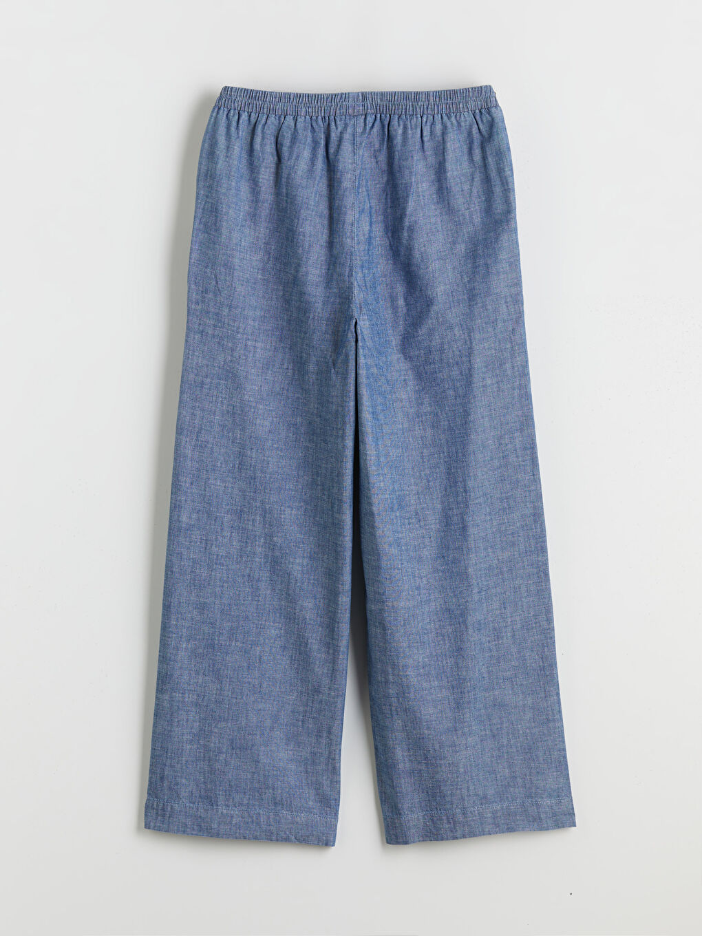 LCW Modest Elastic Waist Wide Leg Women's Jeans -W52441Z8-507