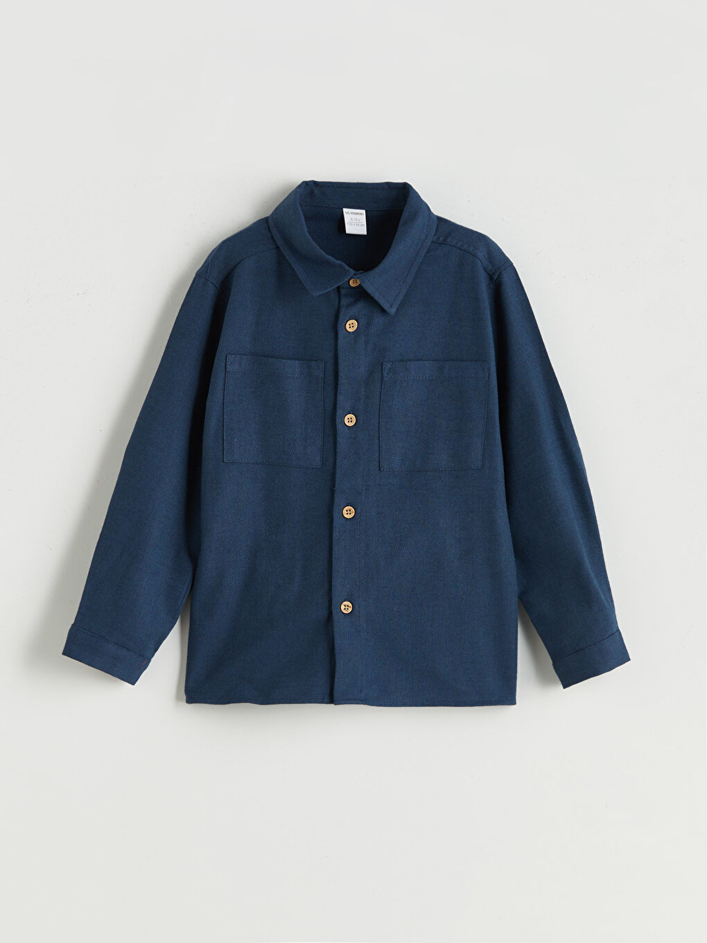 İndigo Basic Gabardin Uzun Kollu Erkek Çocuk Gömlek-2