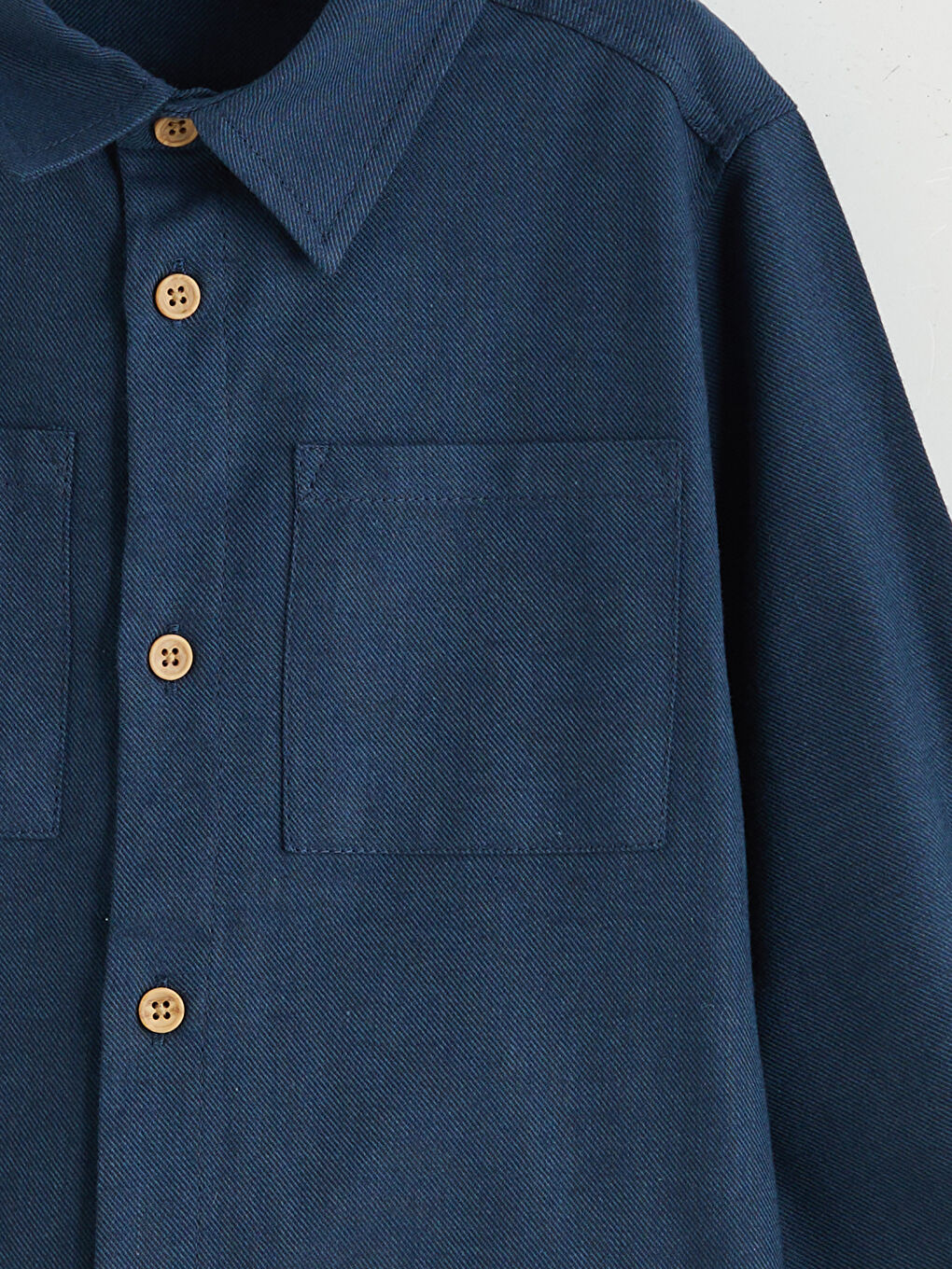 İndigo Basic Gabardin Uzun Kollu Erkek Çocuk Gömlek-4