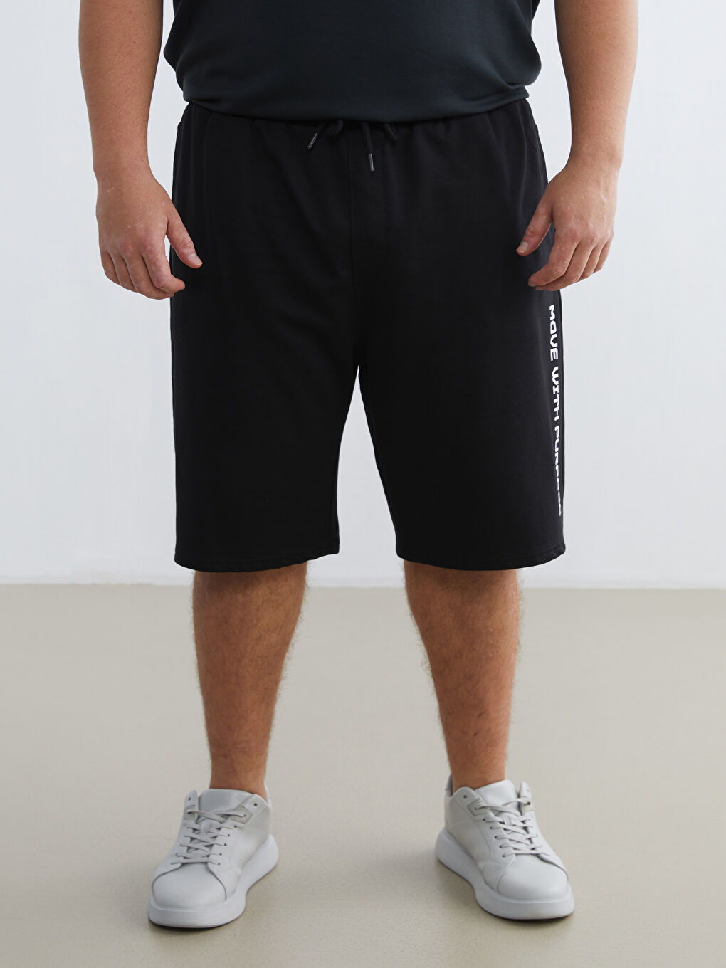 რეგულარული ზომის პრინტიანი მამაკაცის შორტები-5