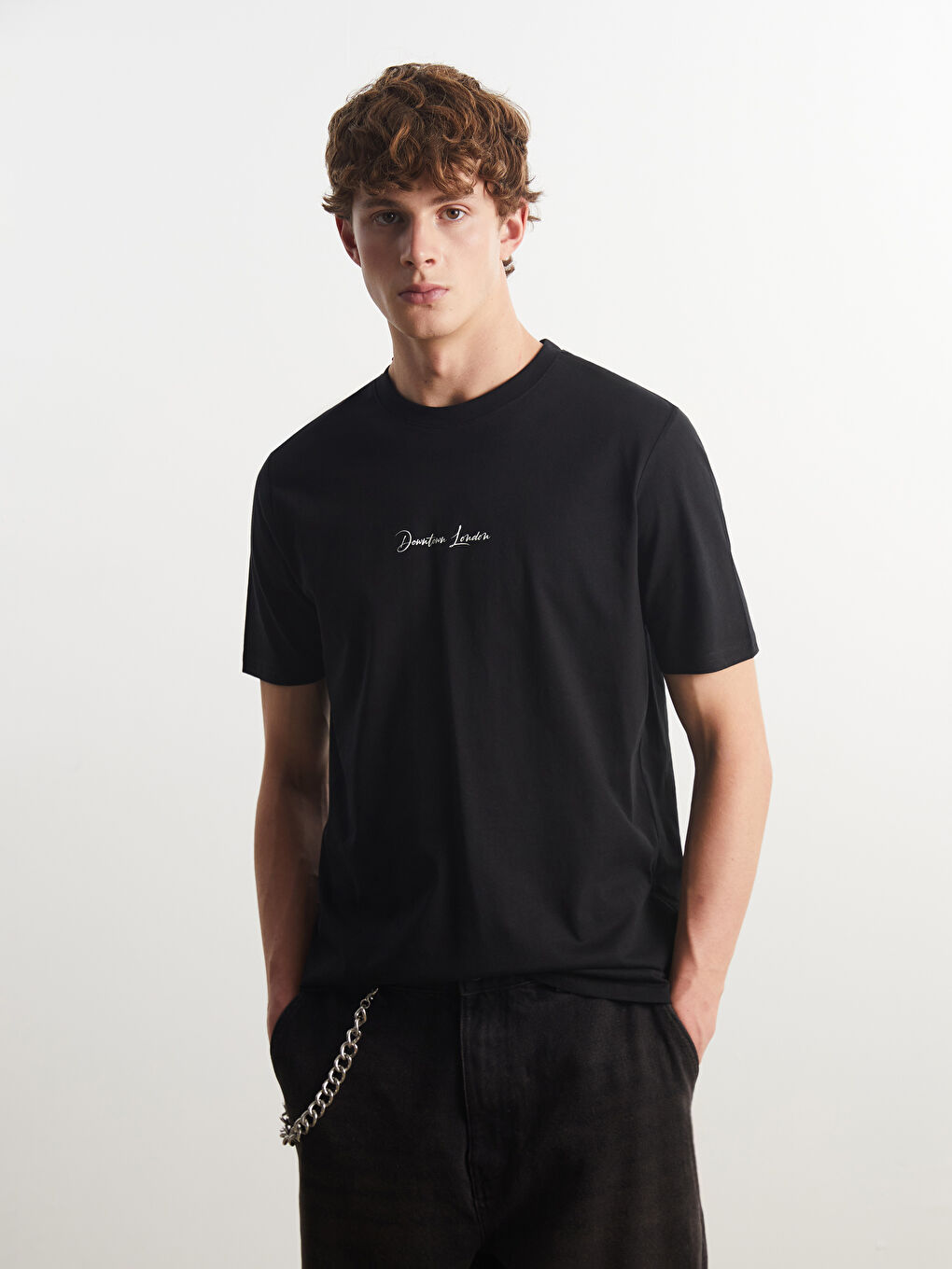 XSIDE Crew Neck Printed Jersey Men's T-Shirt -W52452Z8-CVL