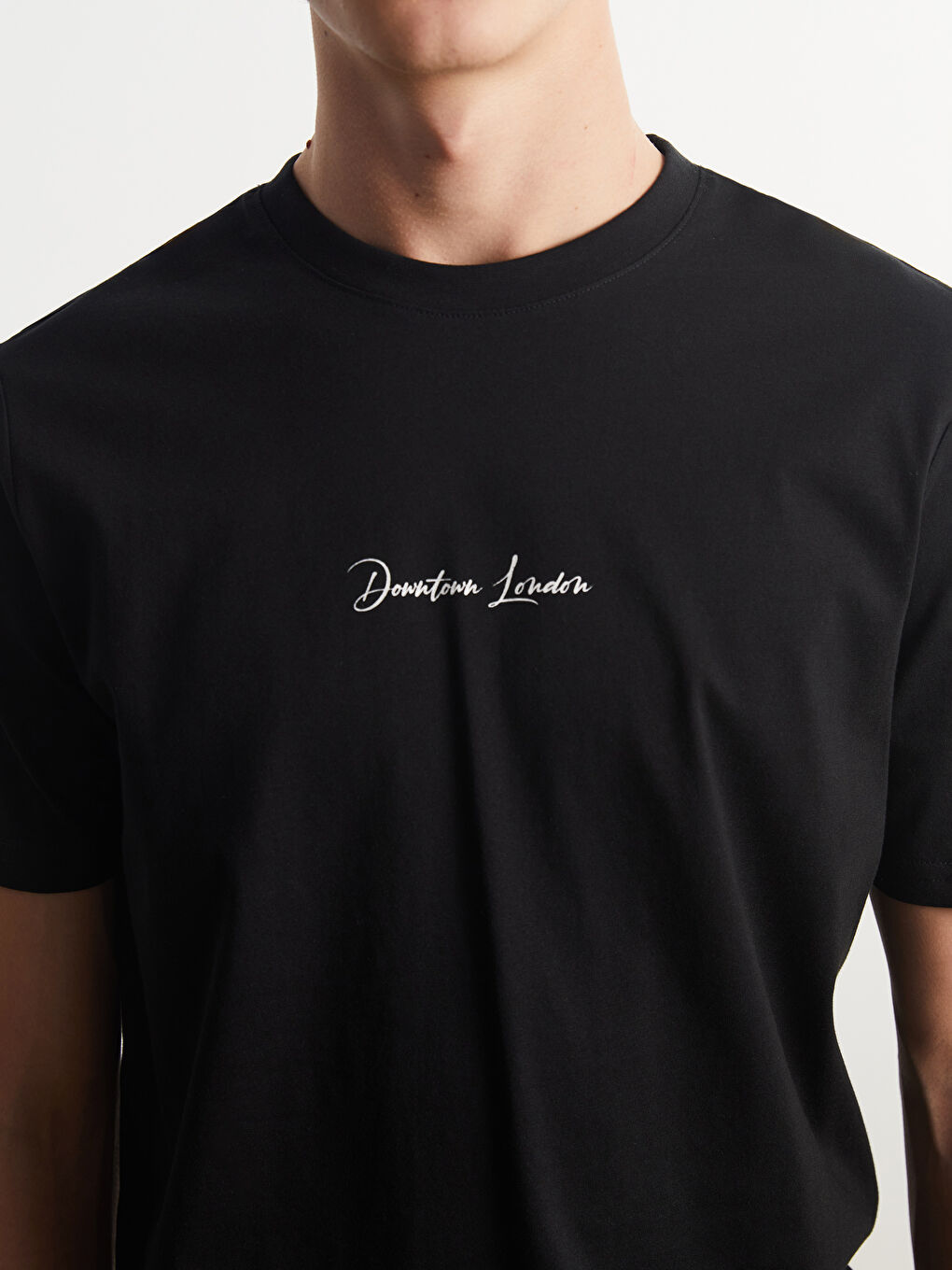 XSIDE Crew Neck Printed Jersey Men's T-Shirt -W52452Z8-CVL