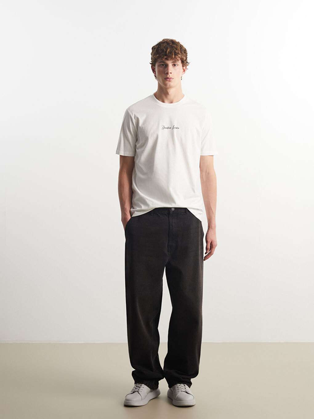 XSIDE Crew Neck Printed Jersey Men's T-Shirt -W52452Z8-R9J