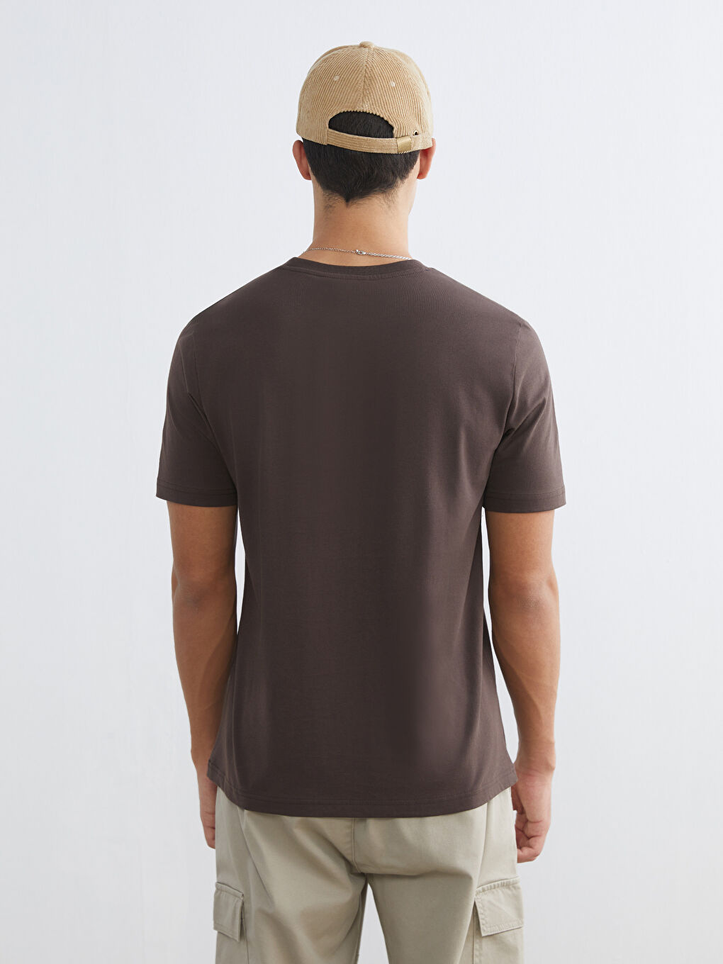 تيشيرت رجالي ياقة دائرية مطبوع جيرسي-3