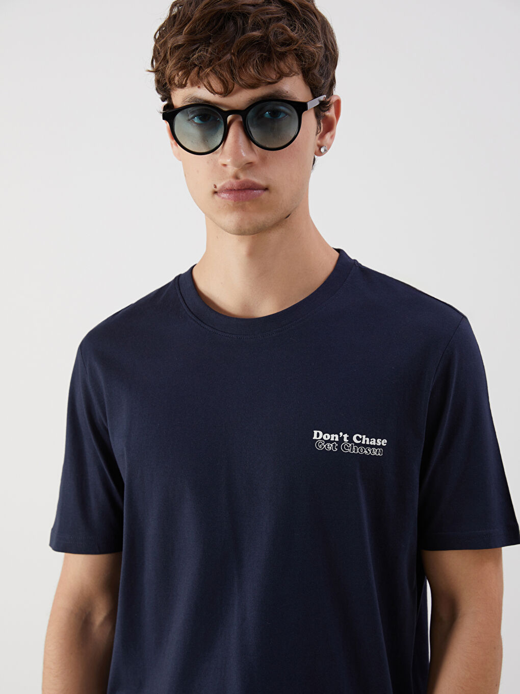 XSIDE Crew Neck Printed Jersey Men's T-Shirt -W52453Z8-YRV