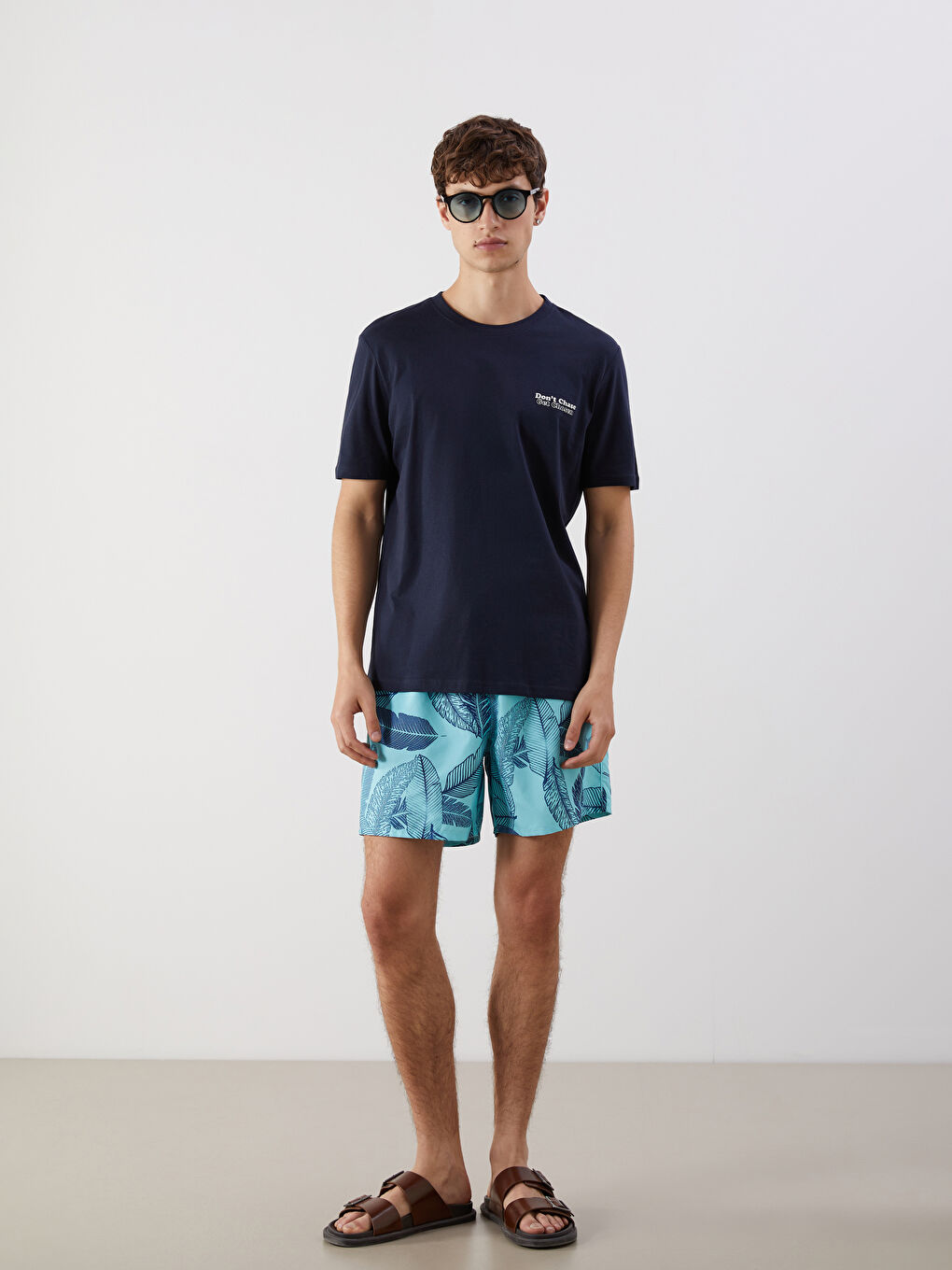 XSIDE Crew Neck Printed Jersey Men's T-Shirt -W52453Z8-YRV