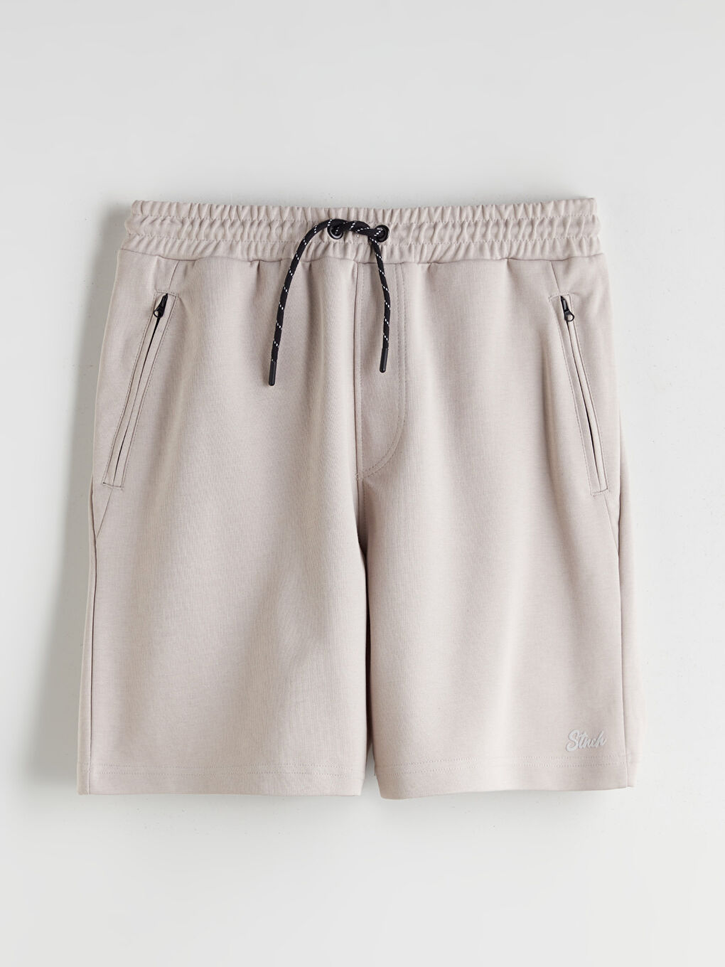 Bej Standart Kalıp Erkek Şort-12