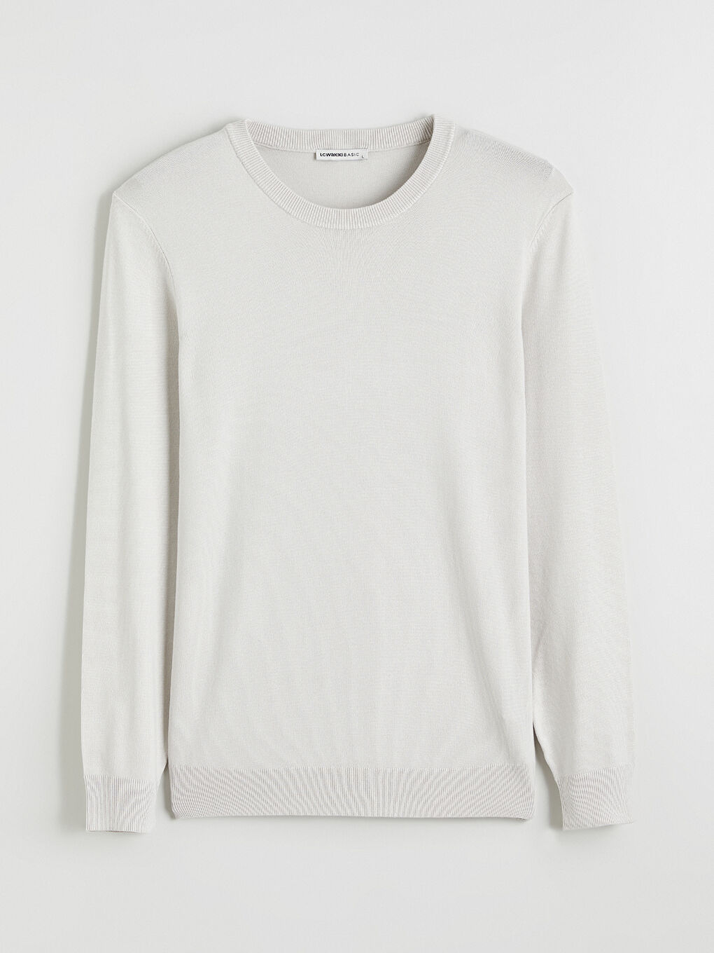 Muški Trikotažni Džemper Okruglog İzreza Dugih Rukava-4