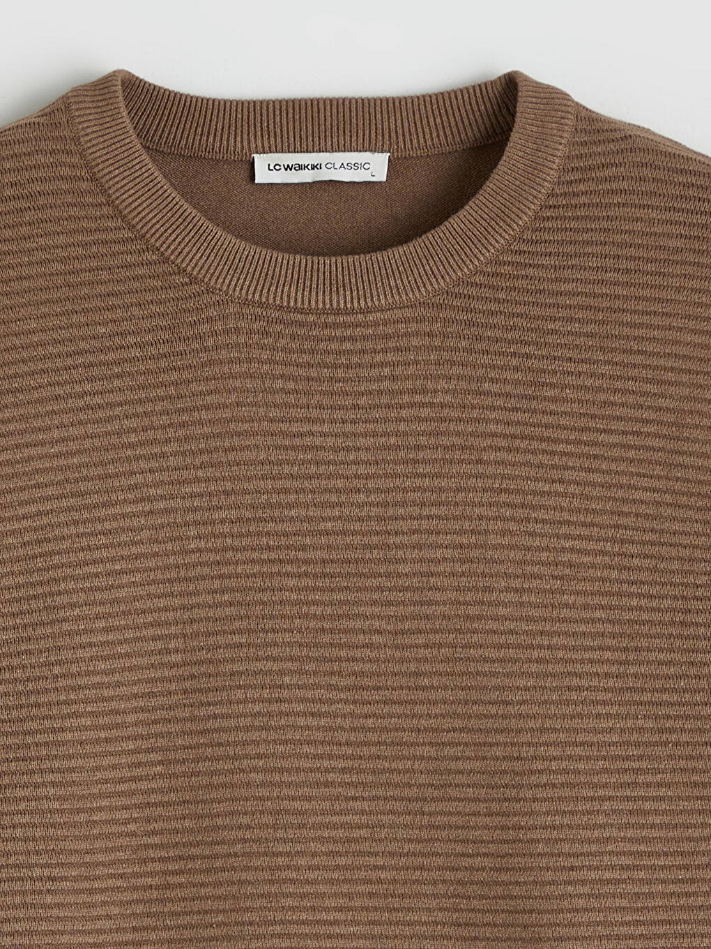 Muški Trikotažni Džemper Okruglog İzreza Dugih Rukava-5