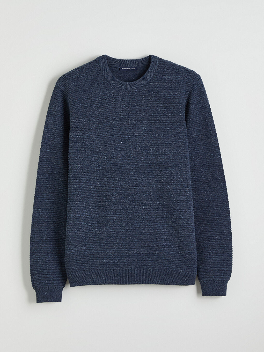 Muški Trikotažni Džemper Okruglog İzreza Dugih Rukava-4