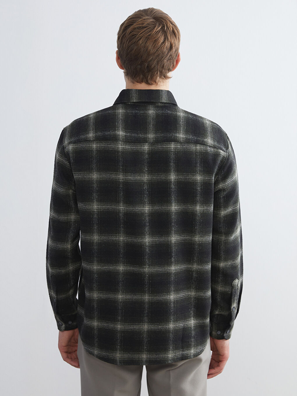 Regular Fit Funnel Neck Men's Knitwear Coat-10