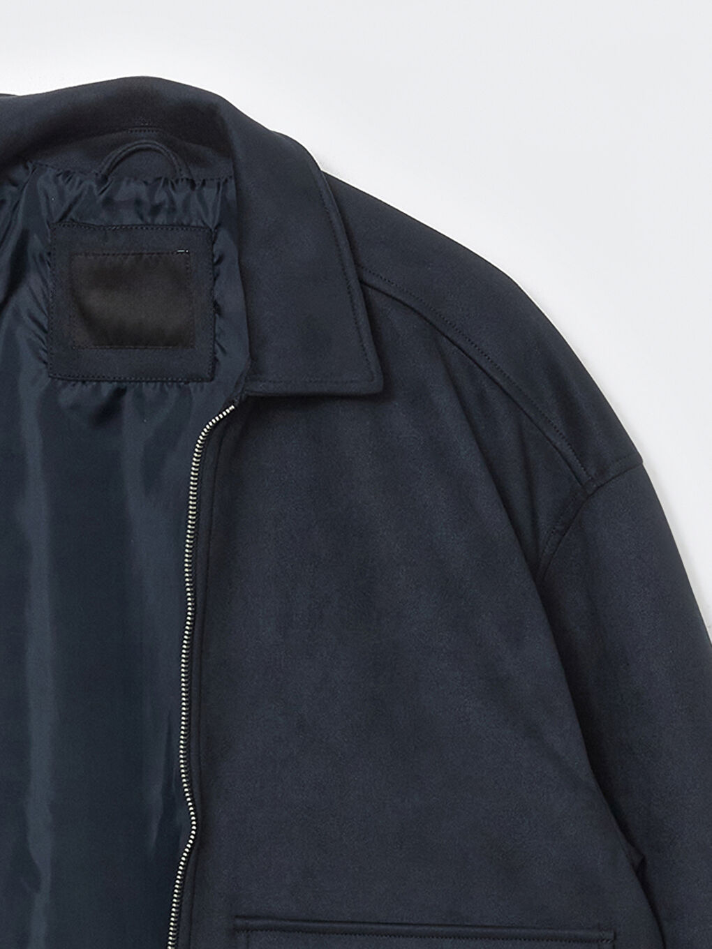 Чоловік ТЕМНО-СИНІЙ Пальто зі штучної шкіри-7