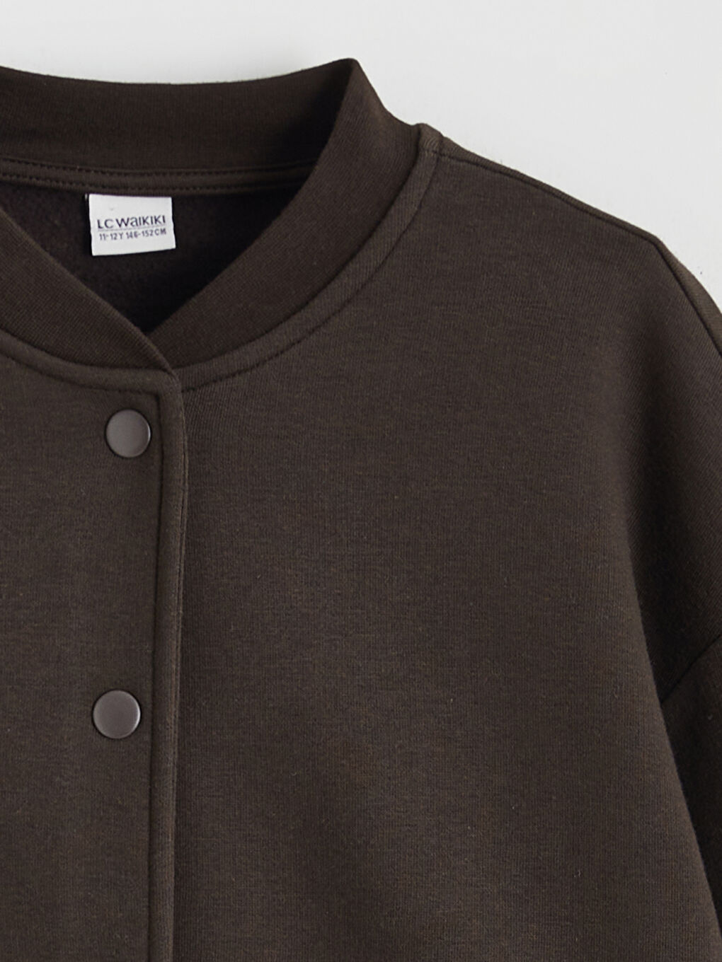 Kahverengi Uzun Kollu Kız Çocuk Kolej Ceket-1