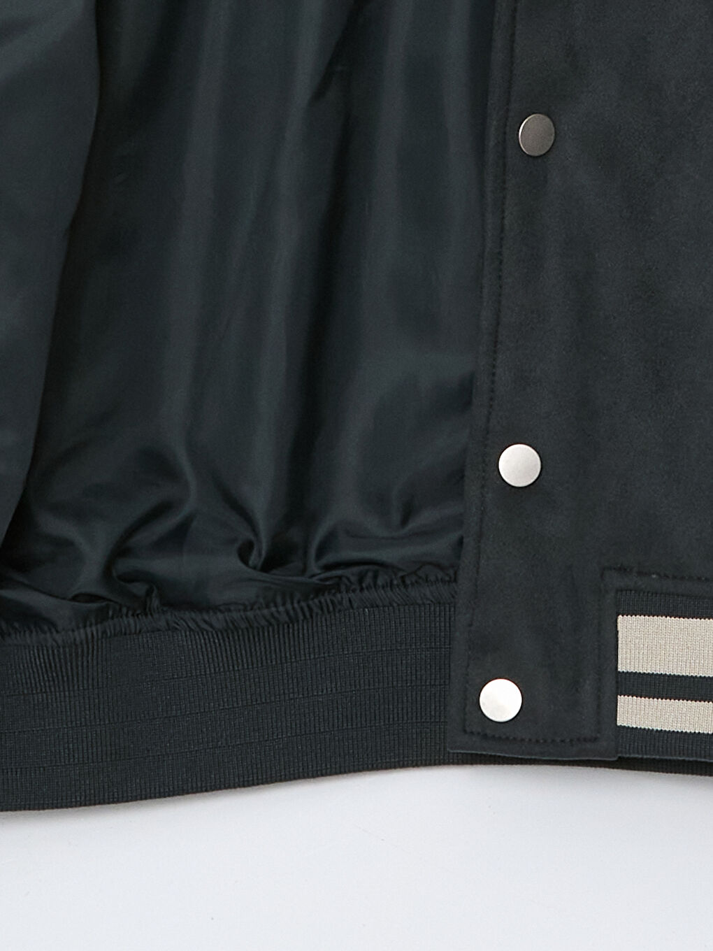 Relaxed Fit Collared Neck Suede Men's Coat-7