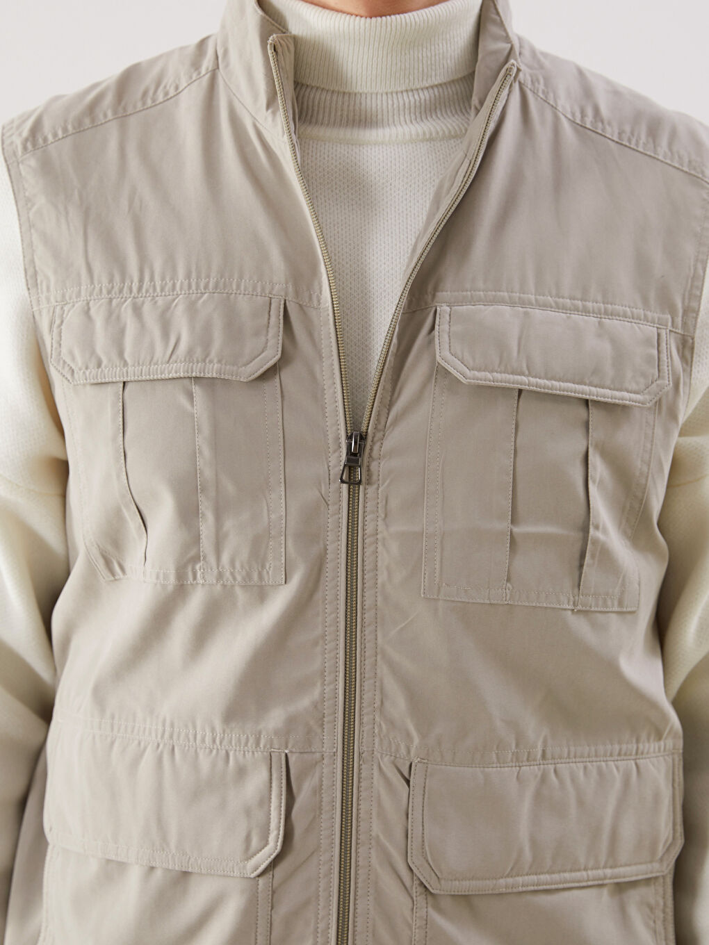 کەمەری شكار بۆ پیاوان بە فیتی ئاسایی و یەخەی مل بەرز-6