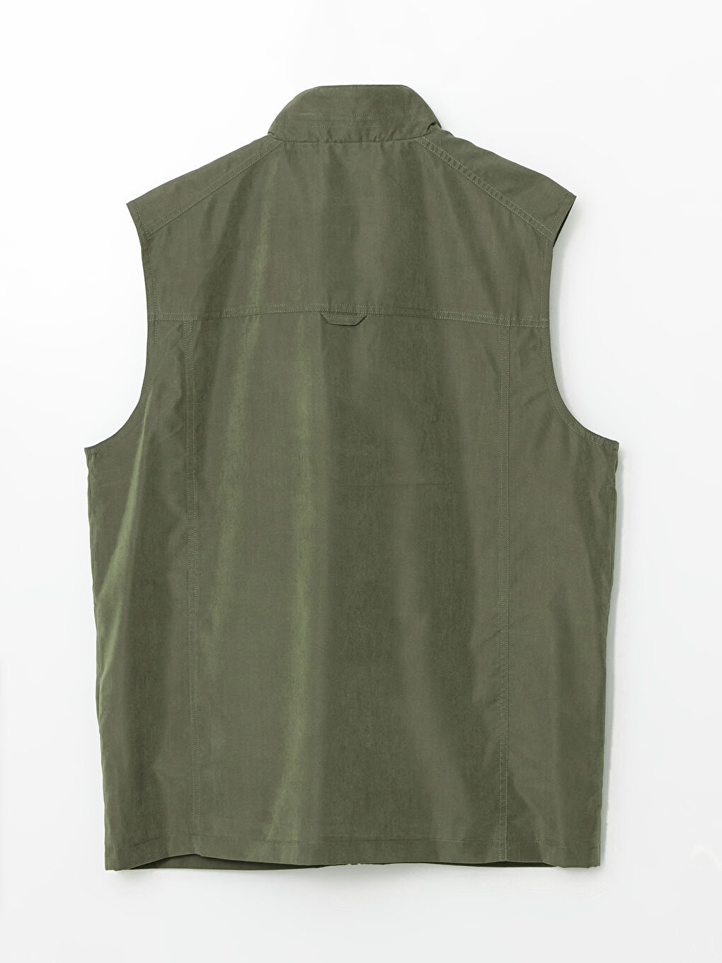 Haki Standart Kalıp Dik Yaka Erkek Avcı Yeleği-7