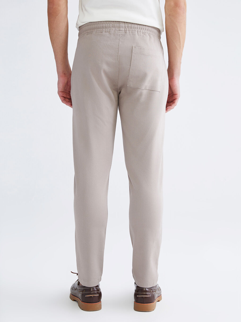 Bej Slim Fit Erkek Pantolon-3