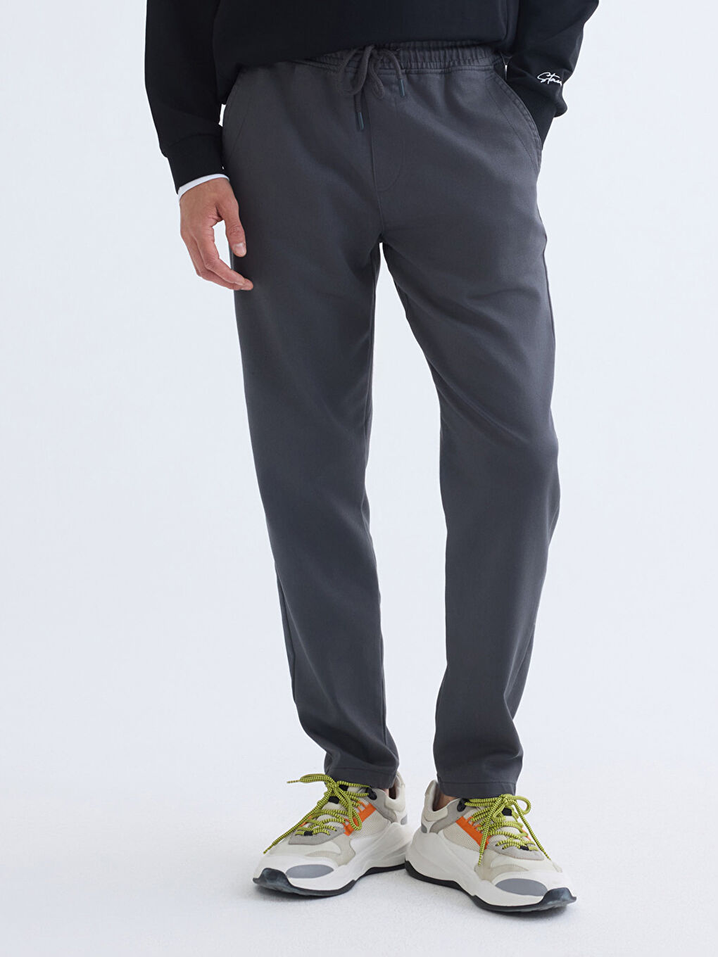 Antrasit Slim Fit Erkek Pantolon-1