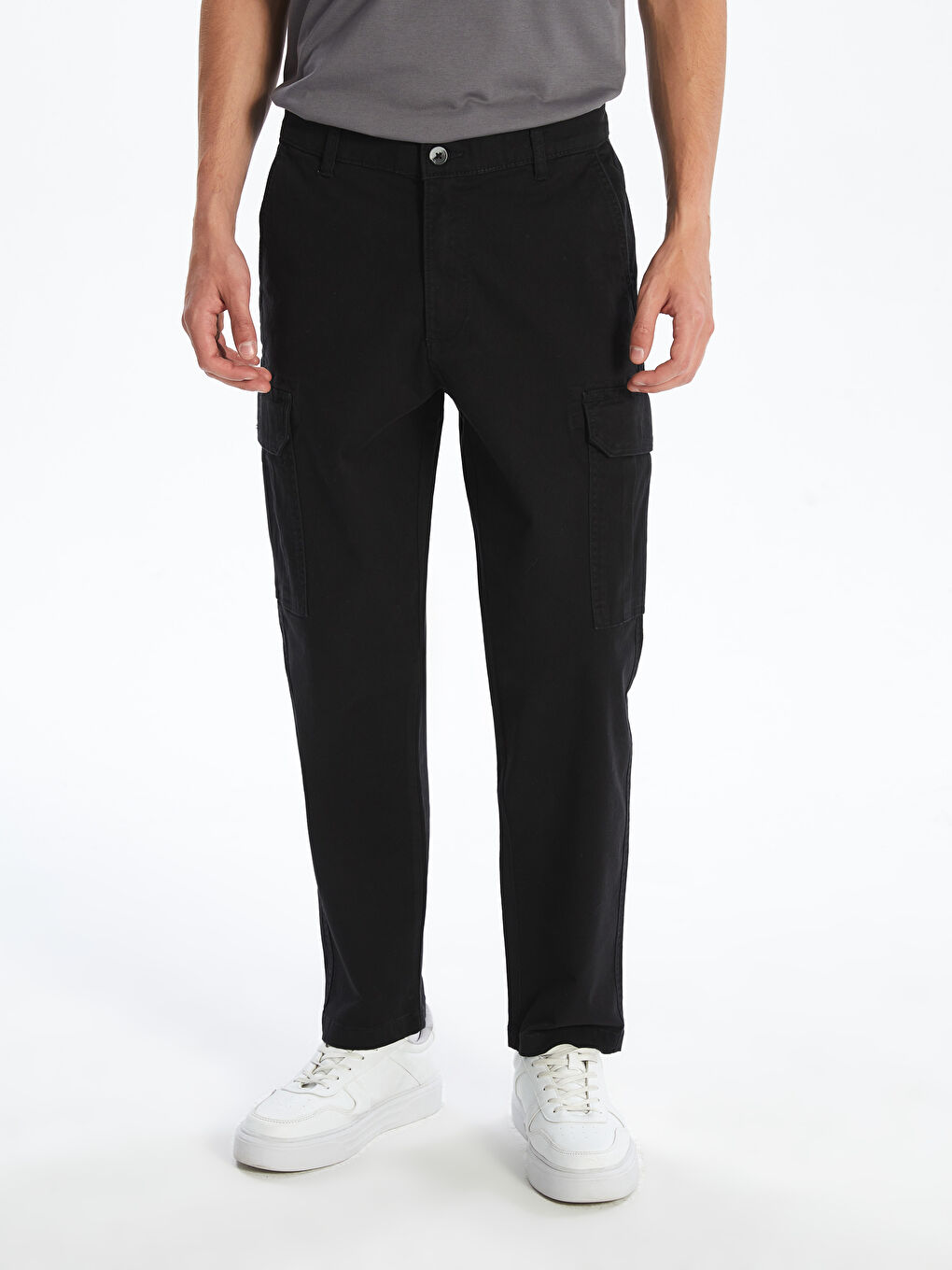 XSIDE Standard Fit Twill Men's Trousers -W52486Z8-RQL