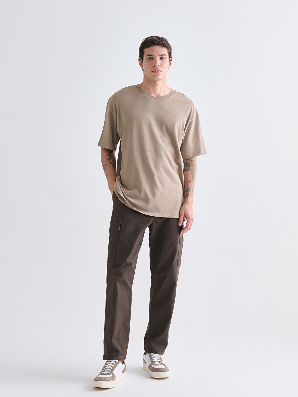 Standard Fit Twill Men's Trousers