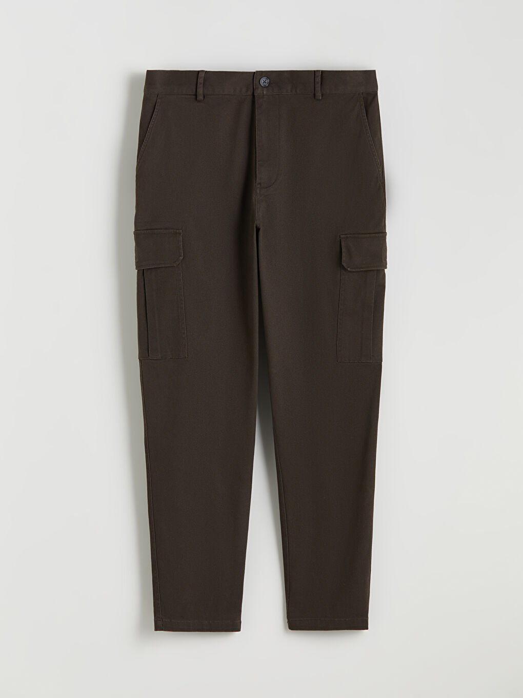 Standard Fit Twill Men's Trousers-4
