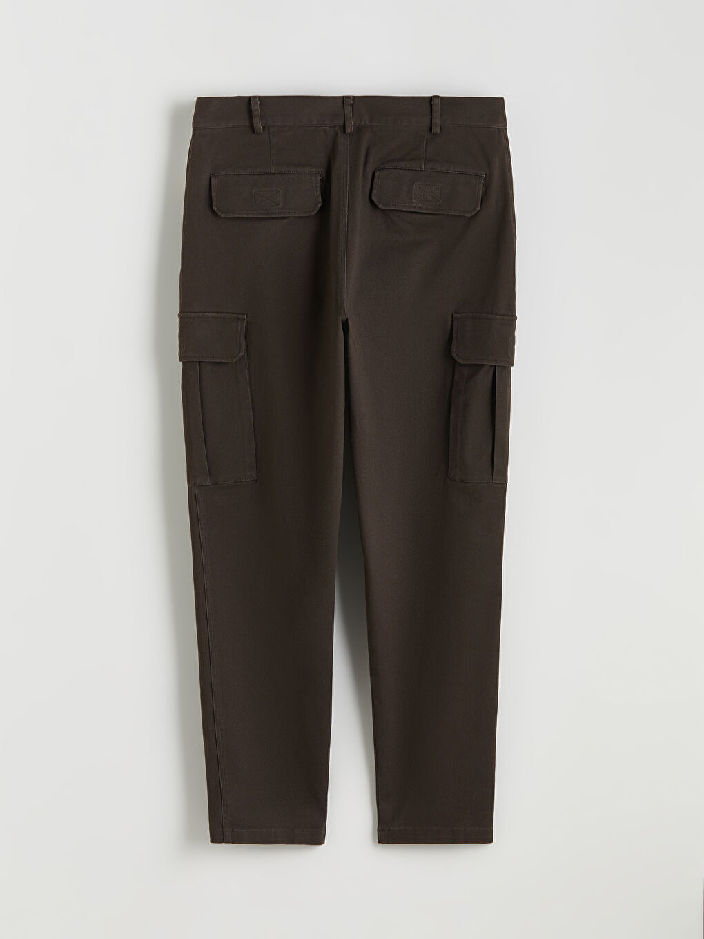 Standard Fit Twill Men's Trousers-5