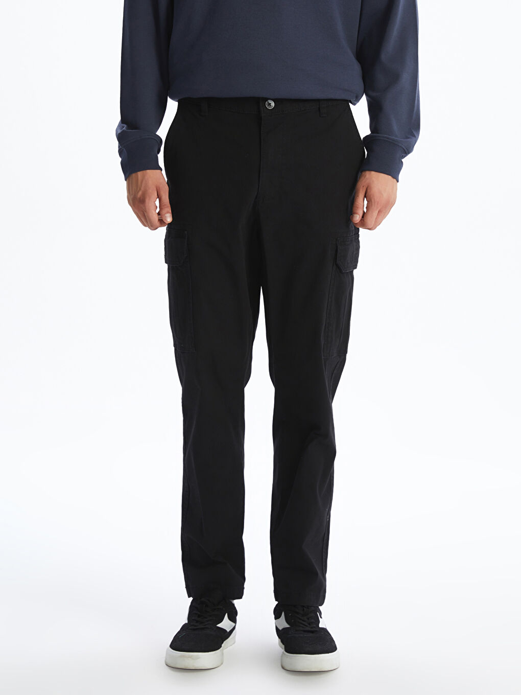 Брюки карго мужские из твила стандартного кроя-1