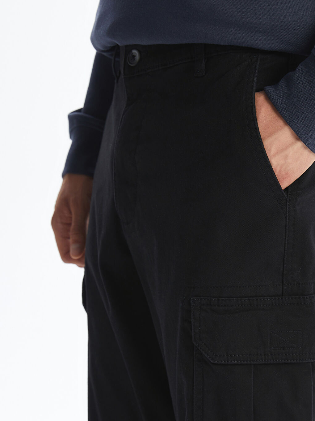 Брюки карго мужские из твила стандартного кроя-2