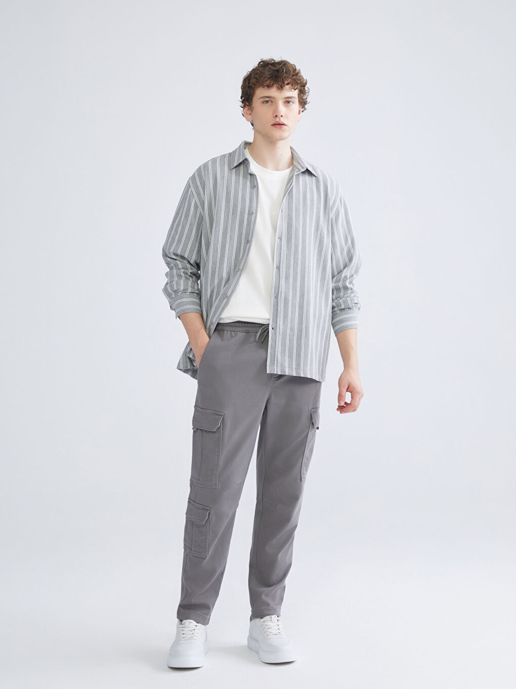 XSIDE Slim Fit Men's Cargo Trousers -W52493Z8-RDK