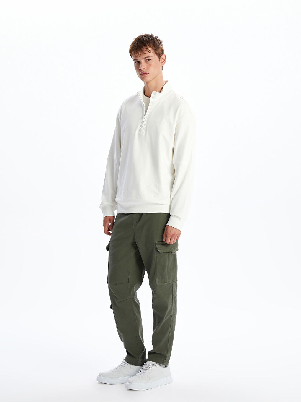 XSIDE Slim Fit Men's Cargo Trousers -W52493Z8-SAY