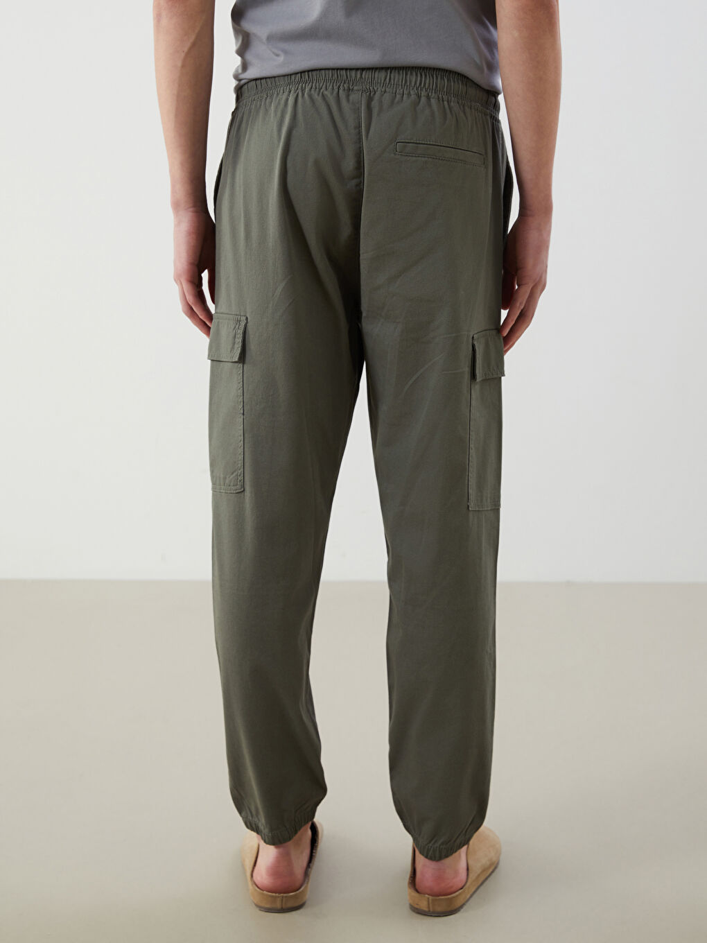 XSIDE Standard Fit Twill Men's Cargo Trousers -W52497Z8-YAG