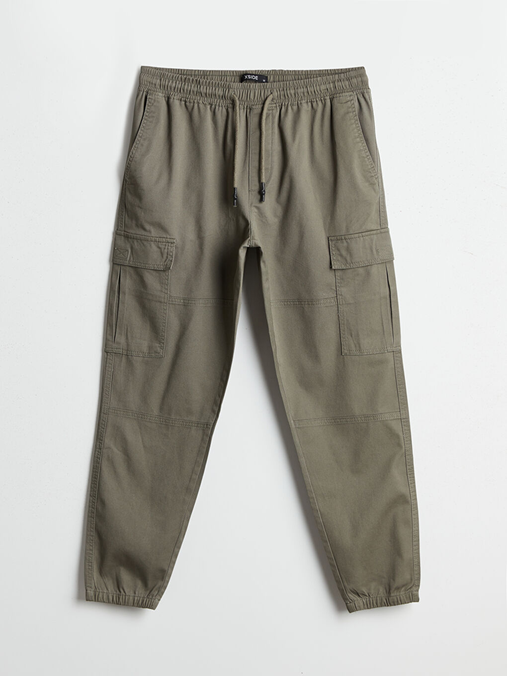 XSIDE Standard Fit Twill Men's Cargo Trousers -W52497Z8-YAG