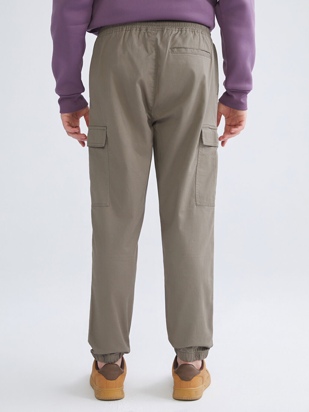 XSIDE Standard Fit Twill Men's Cargo Trousers -W52497Z8-YCT