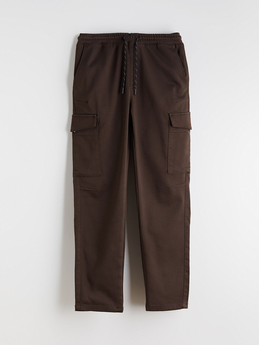 Kahverengi Slim Fit Erkek Kargo Pantolon-4