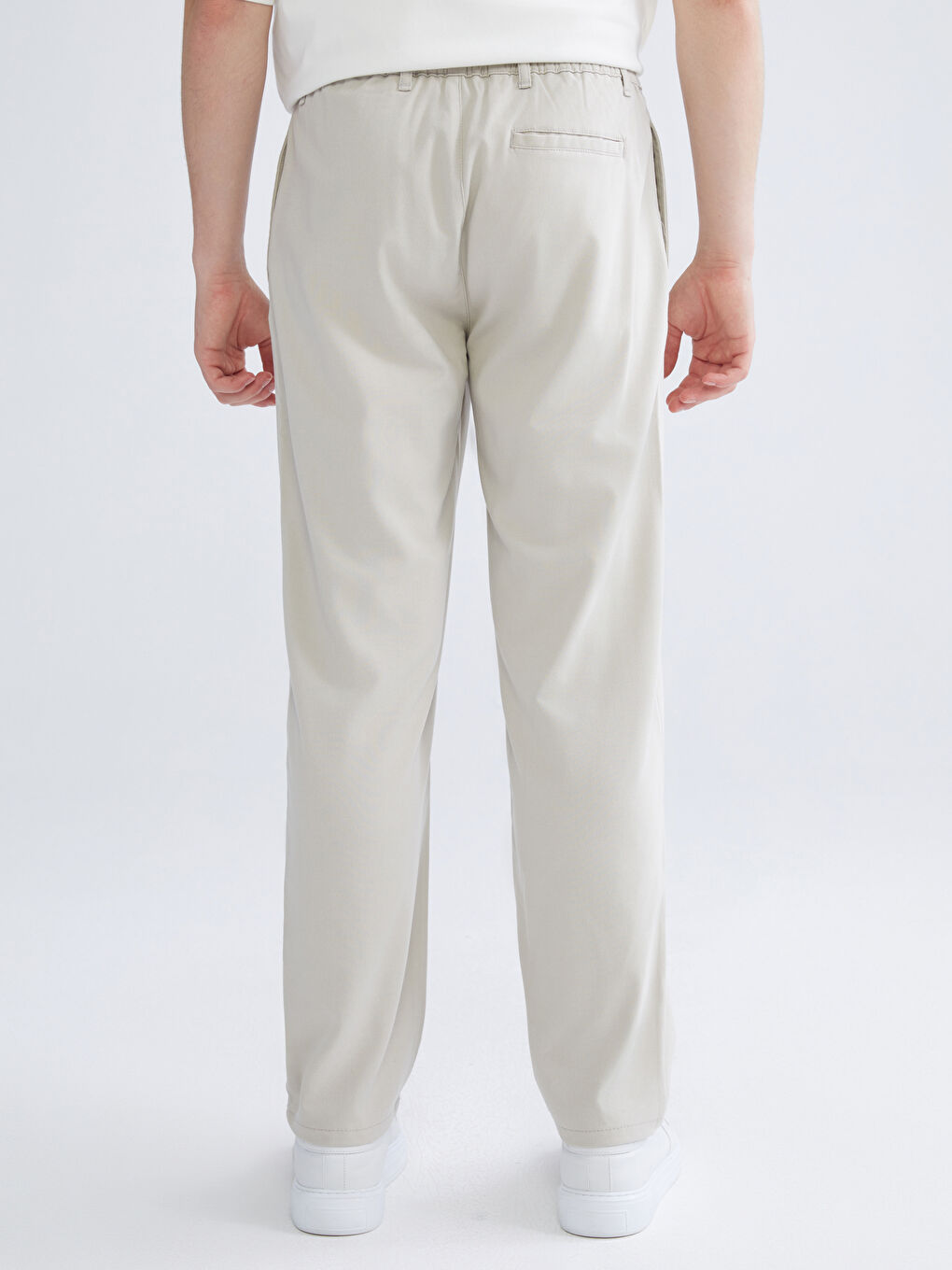 Bej Rahat Kalıp Erkek Pantolon-3