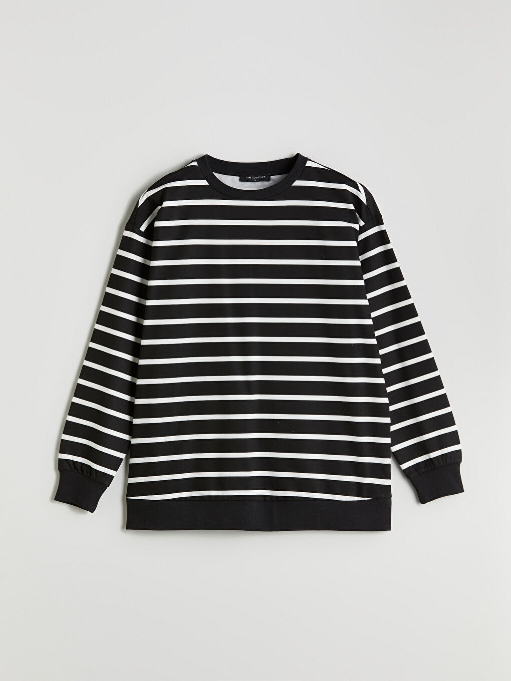 LCW Comfort Crew Neck Striped Women's Sweatshirt -W52514Z8-LFC