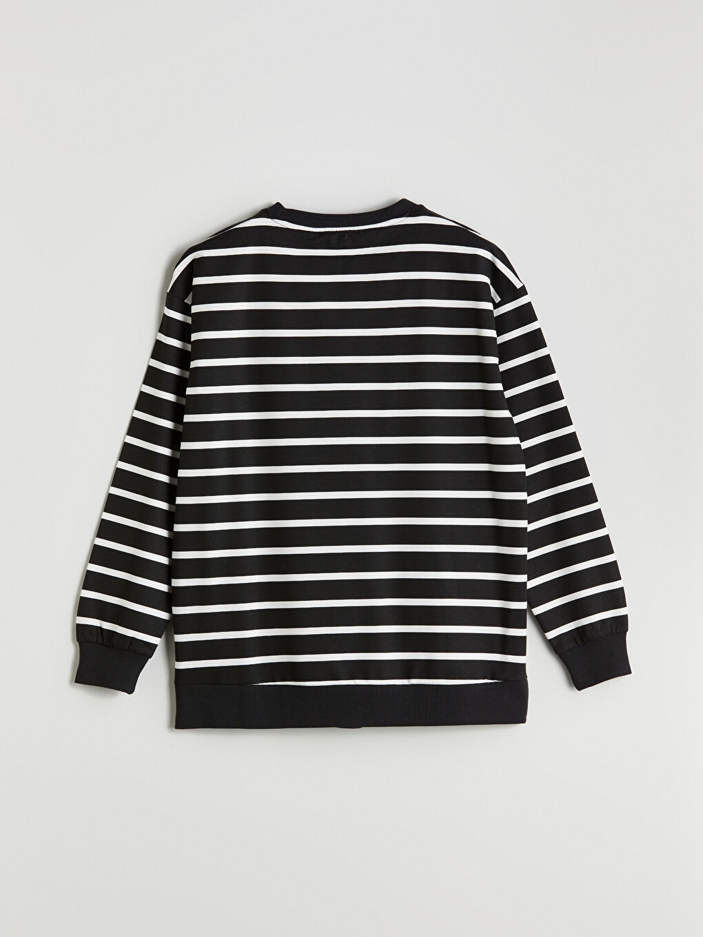 LCW Comfort Crew Neck Striped Women's Sweatshirt -W52514Z8-LFC