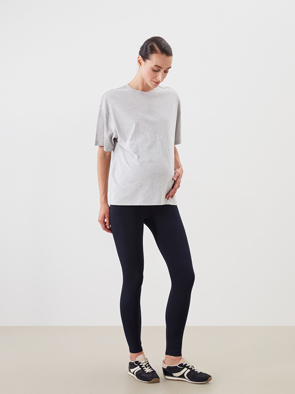 LCWAIKIKI Maternity Belly Panel Maternity Leggings -W52515Z8-QRC
