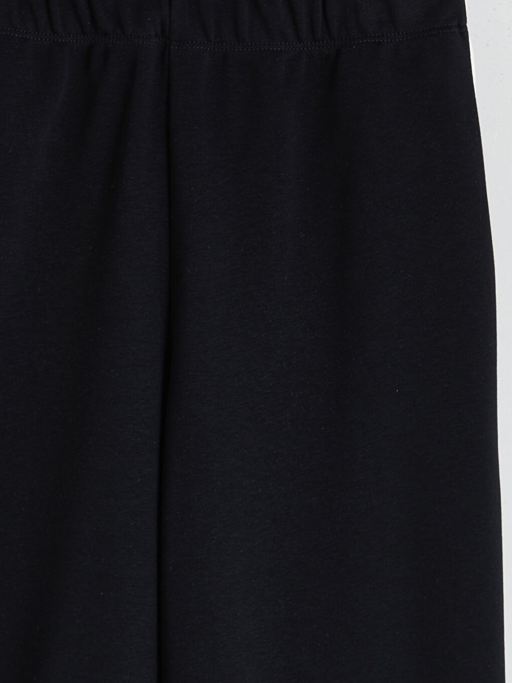 Siyah Beli Lastikli Geniş Paça Kız Çocuk Eşofman Altı-2