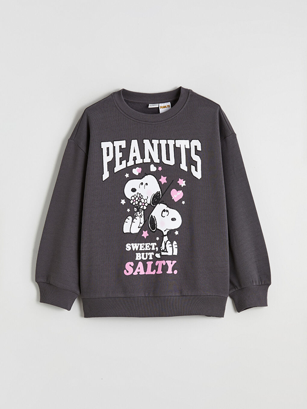 Snoopy Printed Girls' Thick Sweatshirt