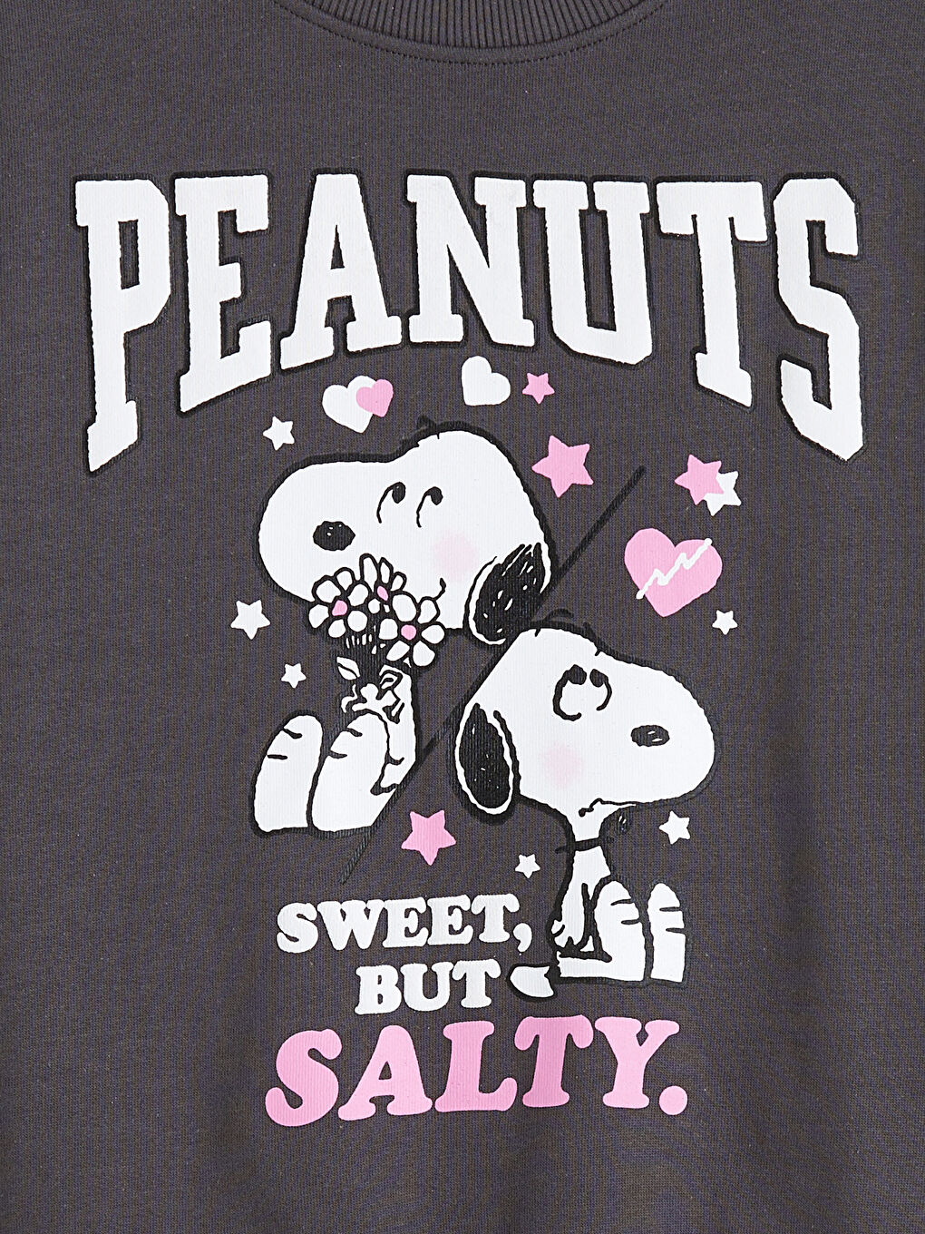 Snoopy Printed Girls' Thick Sweatshirt-1